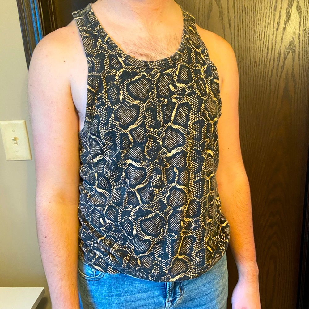 Snake Skin Print Tank Top